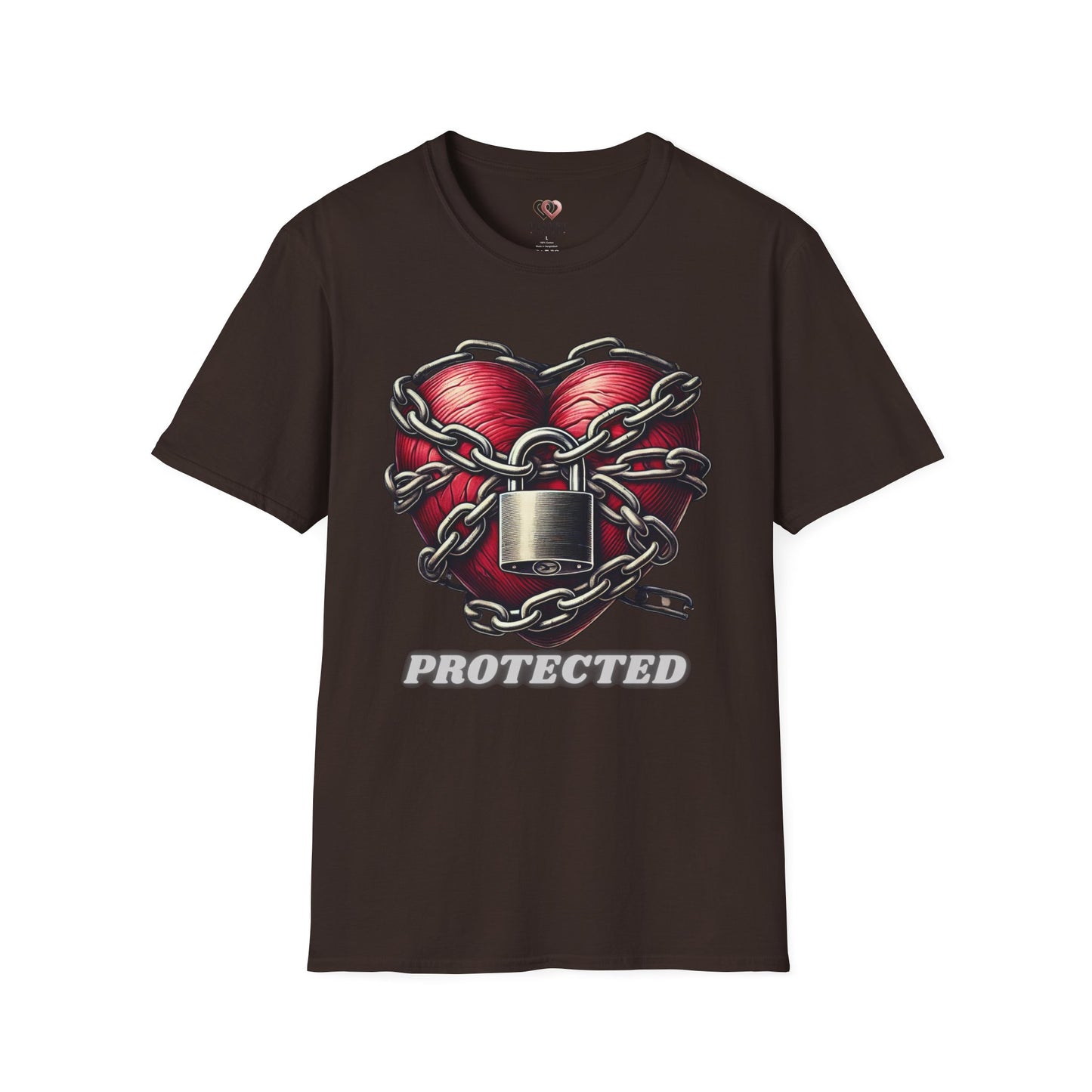 Heart Protected Graphic Tee, Unisex T-Shirt, Casual Wear, Unique Gift, Streetwear Style, Heartfelt Apparel