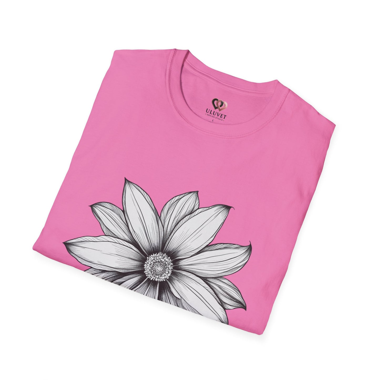 Floral Graphic T-Shirt, Softstyle Tee, Nature Lover Gift, Casual Wear, Birthday Apparel, Eco-Friendly Fashion