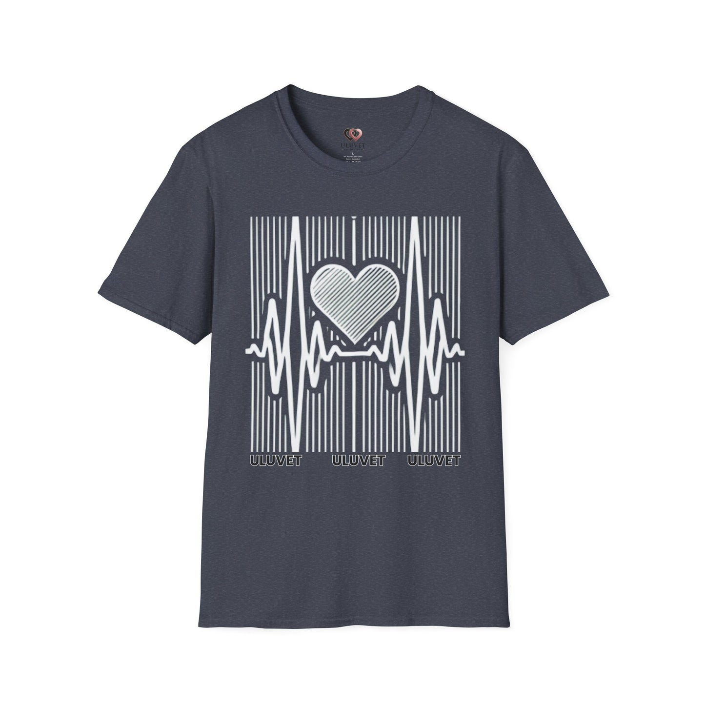 Heartbeat Pulse Love Graphic T-Shirt - Unisex, Perfect for Music Lovers, Gifts, Casual Wear, Everyday Style