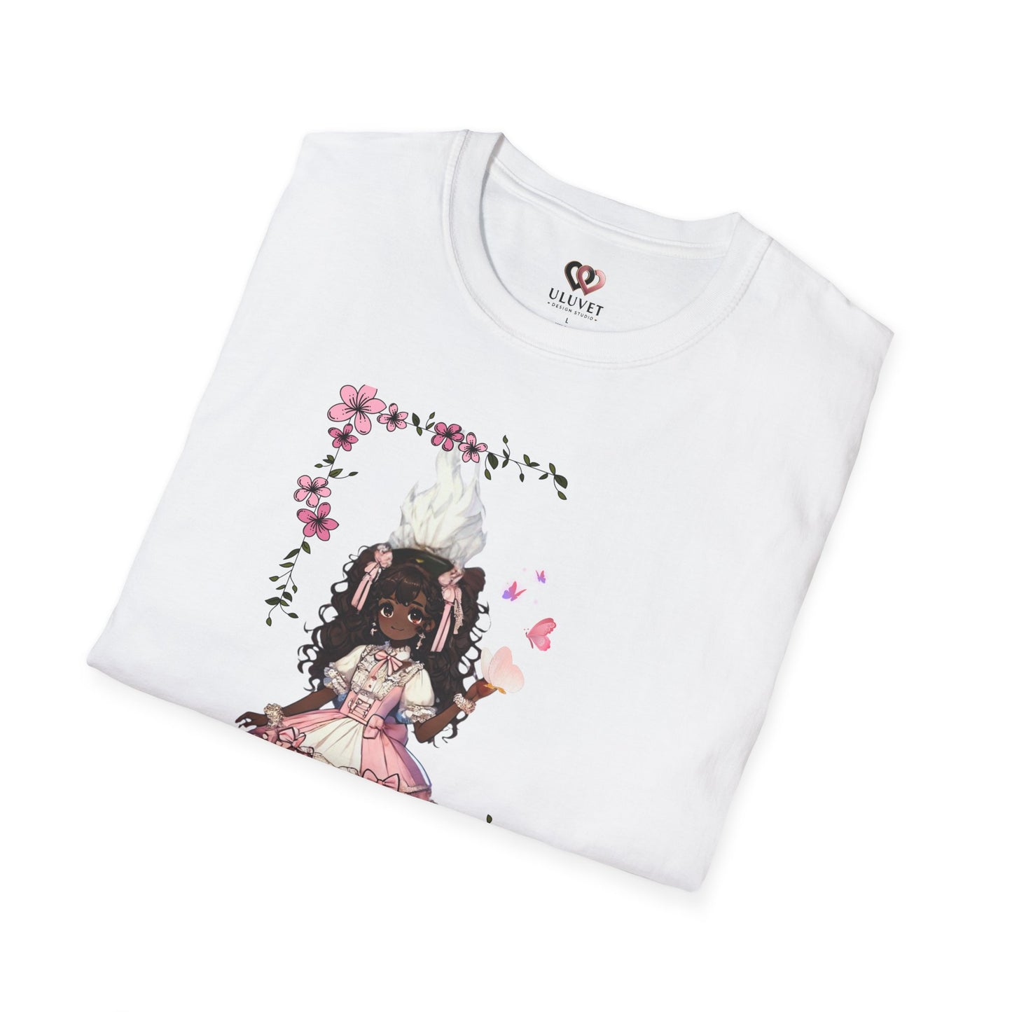 Unisex Softstyle T-Shirt  - Girly Anime Fantasy Design