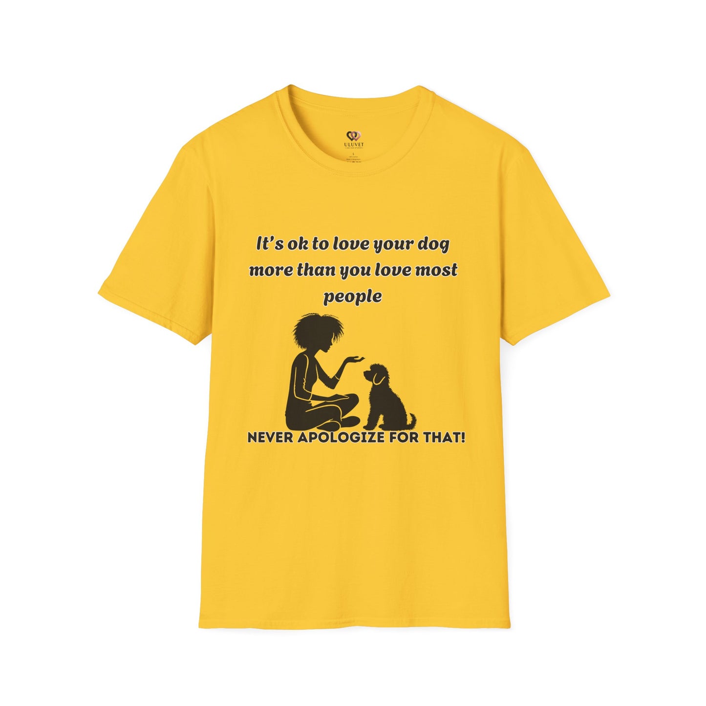 Dog Lover Unisex Softstyle T-Shirt - Perfect Gift for Pet Owners, Dog Moms, Animal Lovers, Casual Wear, Dog-Themed Apparel