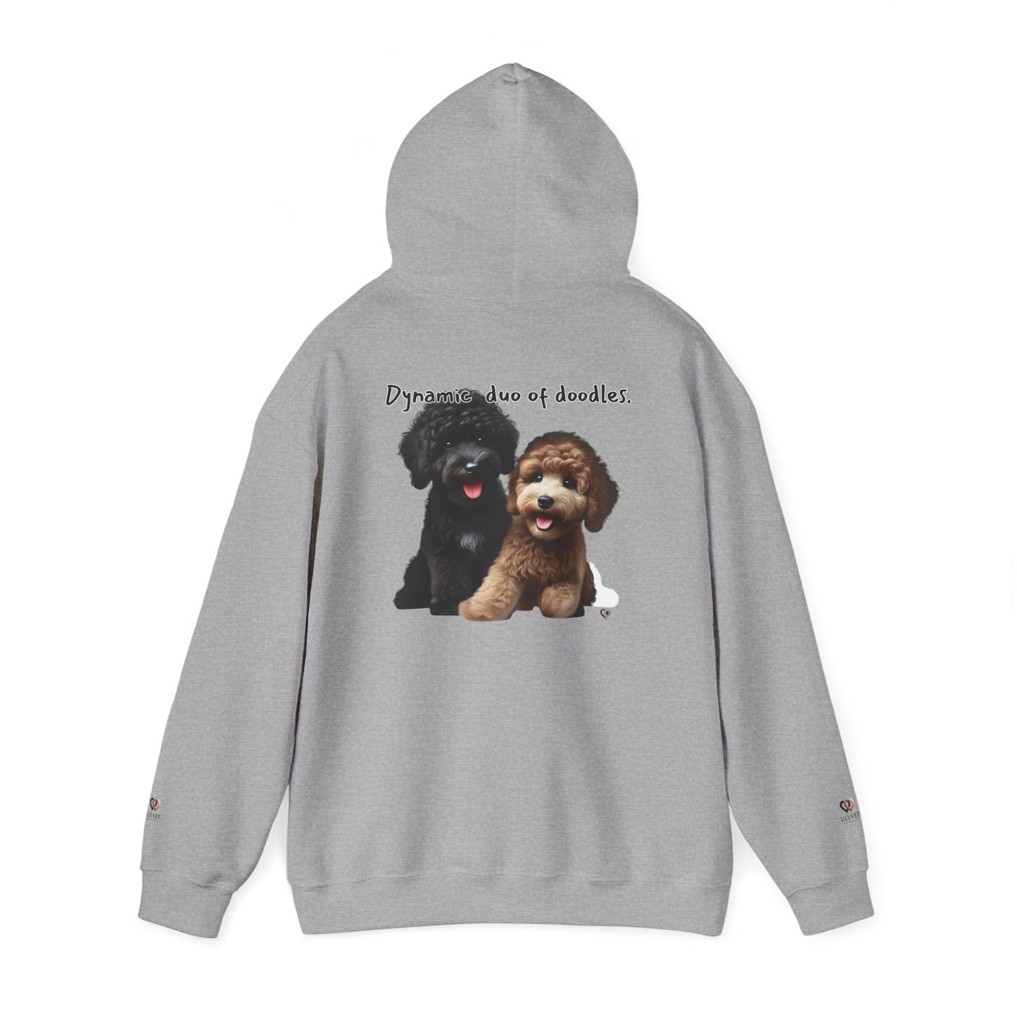 Doodle Friends Hoodie - Cozy Dog Lover Sweatshirt, Perfect for Gifts, Pet Lovers' Apparel, Fun Animal Design, Everyday Wear