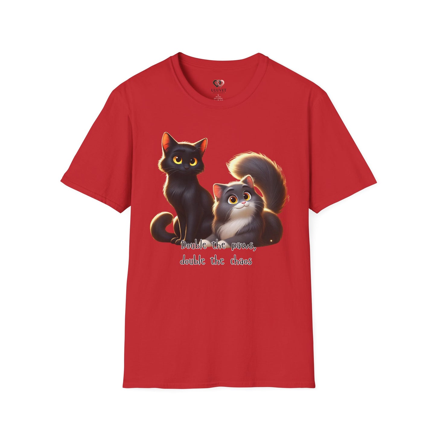 Cute Cat Chaos Unisex T-Shirt, Pet Lover Gift, Funny Cat Shirt, Cat Mom Apparel, Animal Lover Tee