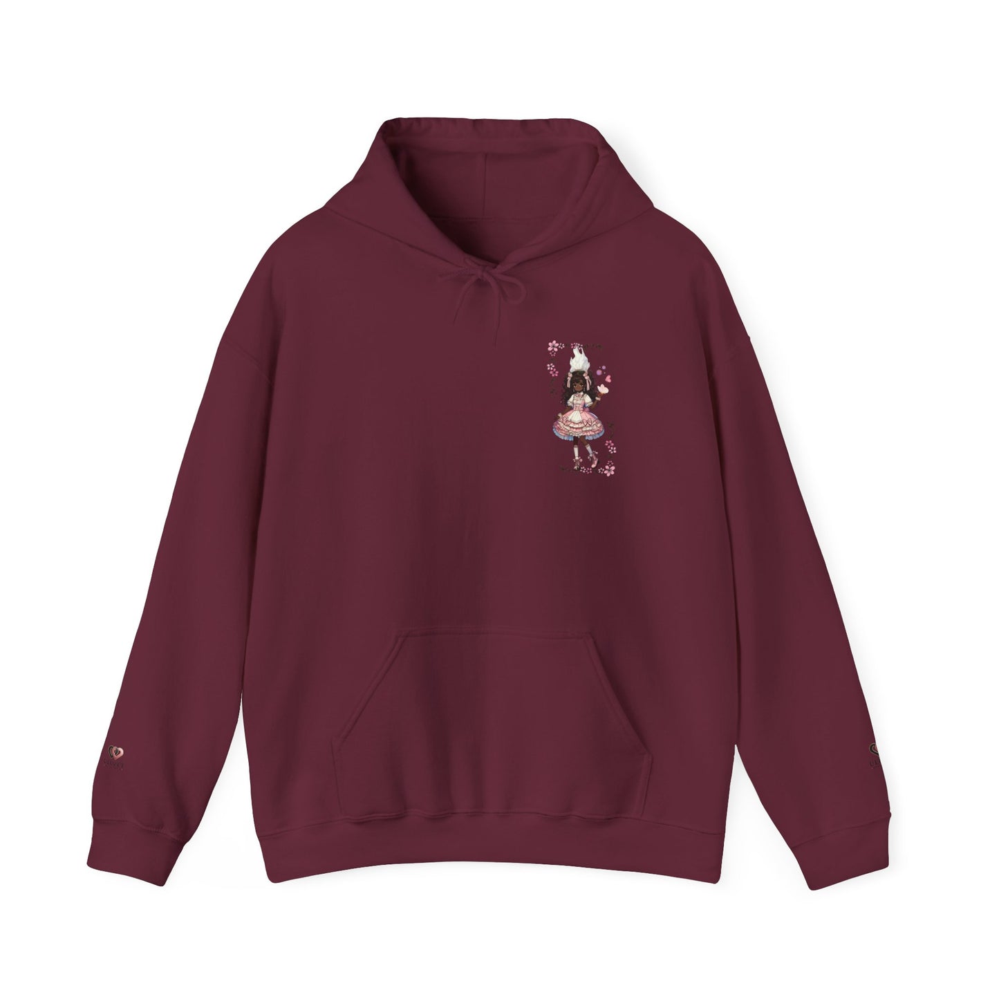 Hooded Sweatshirt - Girly Anime Fantasy Design