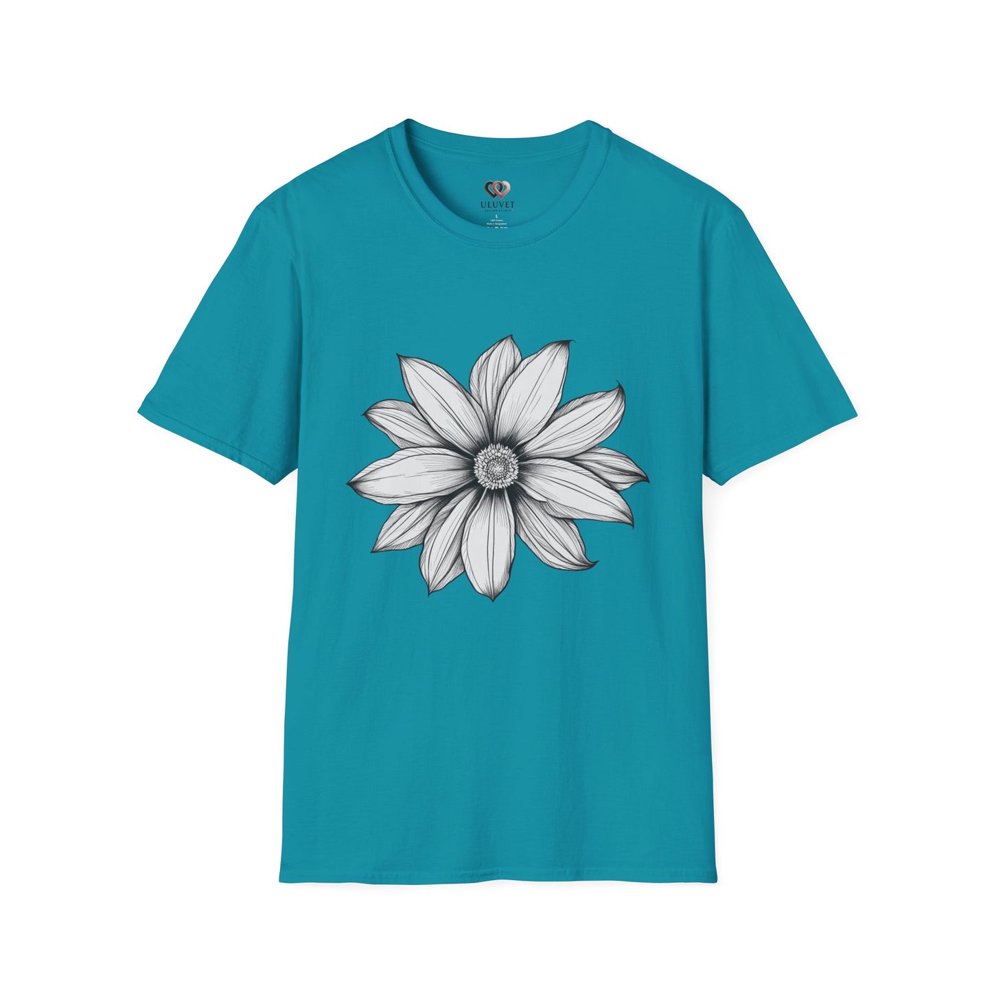 Floral Graphic T-Shirt, Softstyle Tee, Nature Lover Gift, Casual Wear, Birthday Apparel, Eco-Friendly Fashion