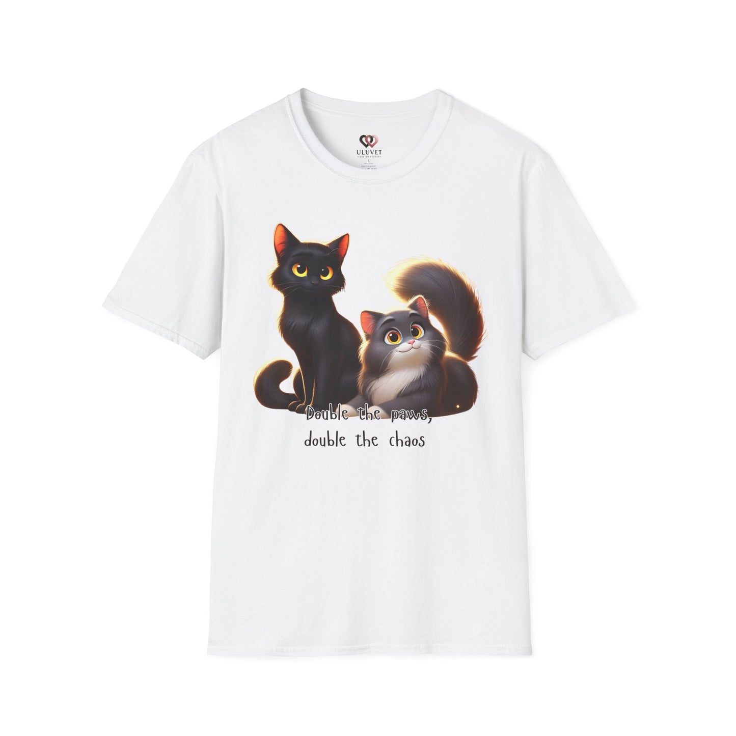 Cute Cat Chaos Unisex T-Shirt, Pet Lover Gift, Funny Cat Shirt, Cat Mom Apparel, Animal Lover Tee