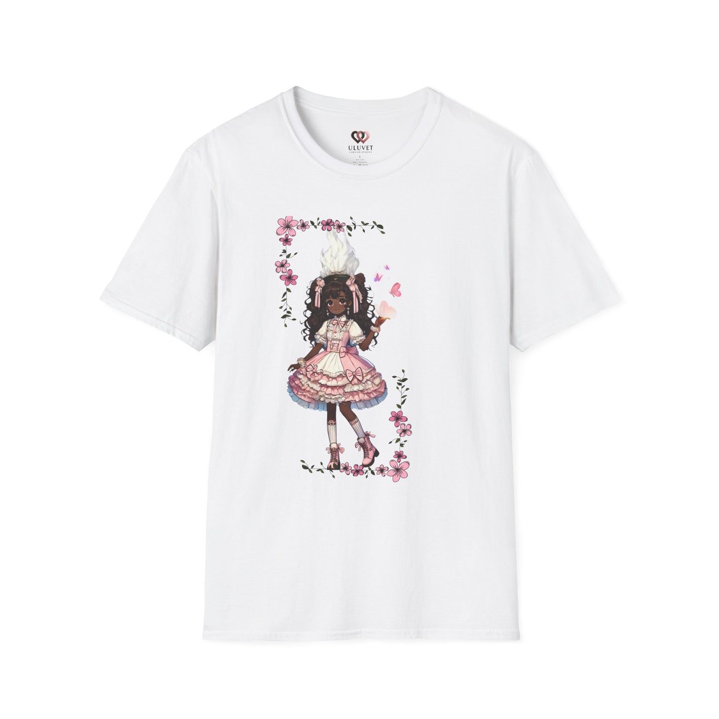 Unisex Softstyle T-Shirt  - Girly Anime Fantasy Design