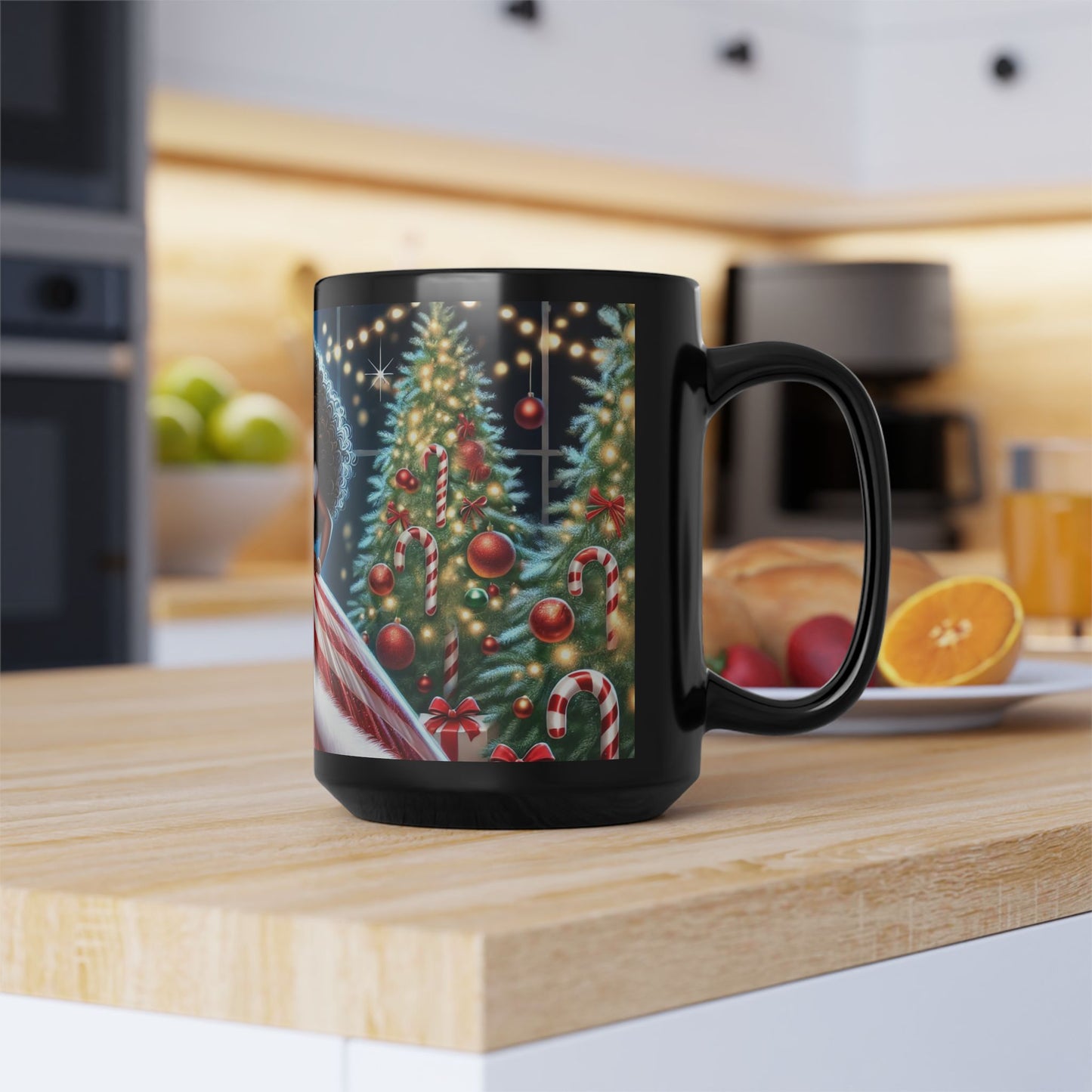 Festive Black Mug