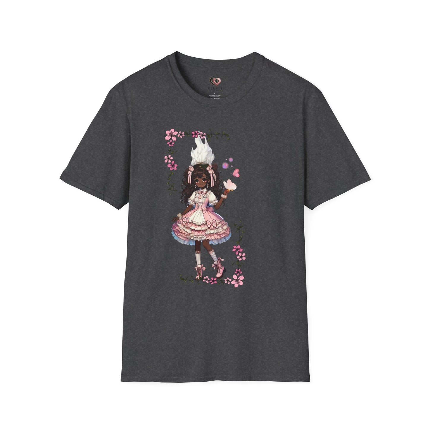 Unisex Softstyle T-Shirt  - Girly Anime Fantasy Design