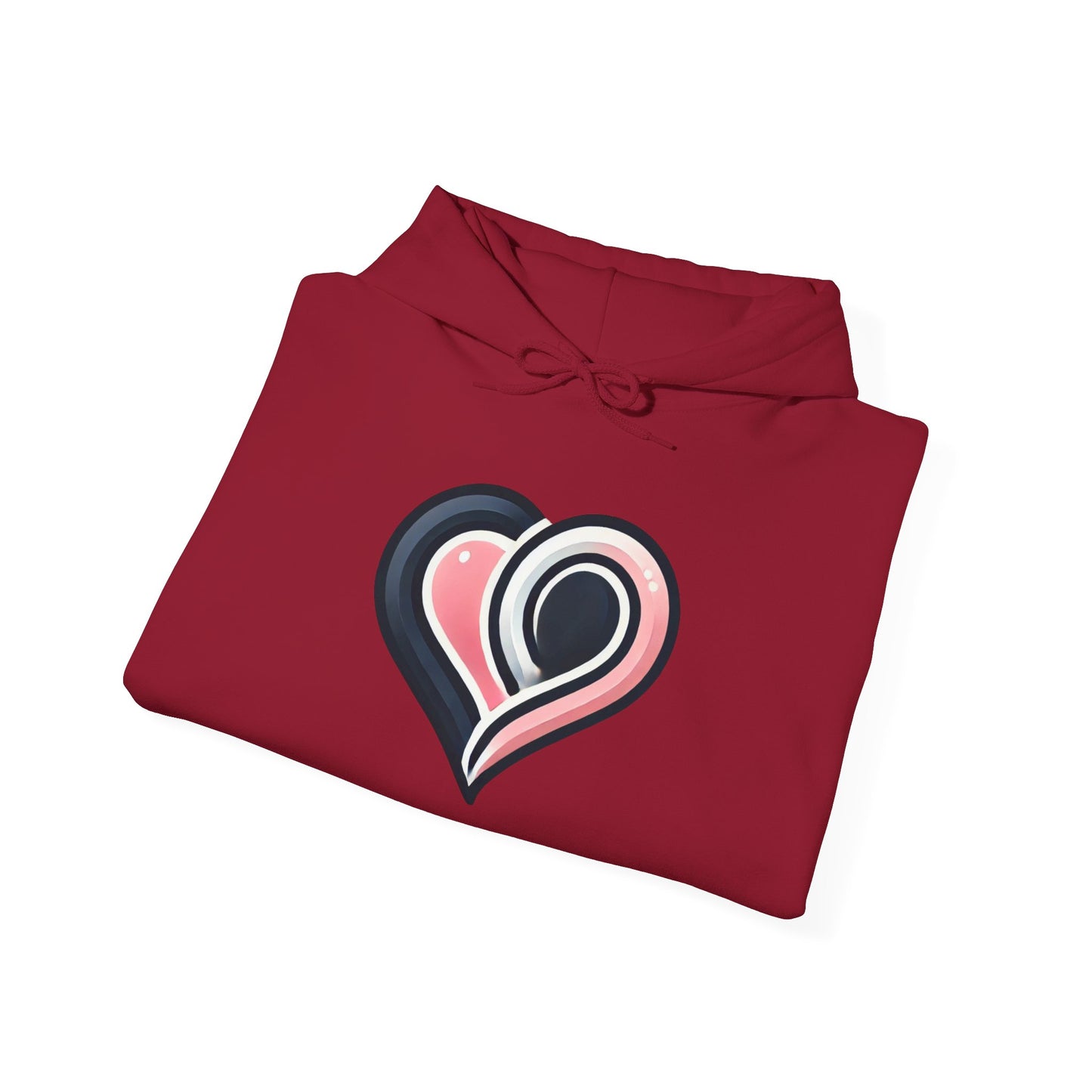 Cozy Heart Design Unisex Hoodie, Perfect for Valentine's Day, Gift for Couples, Love Apparel, Casual Comfort, Everyday Wear
