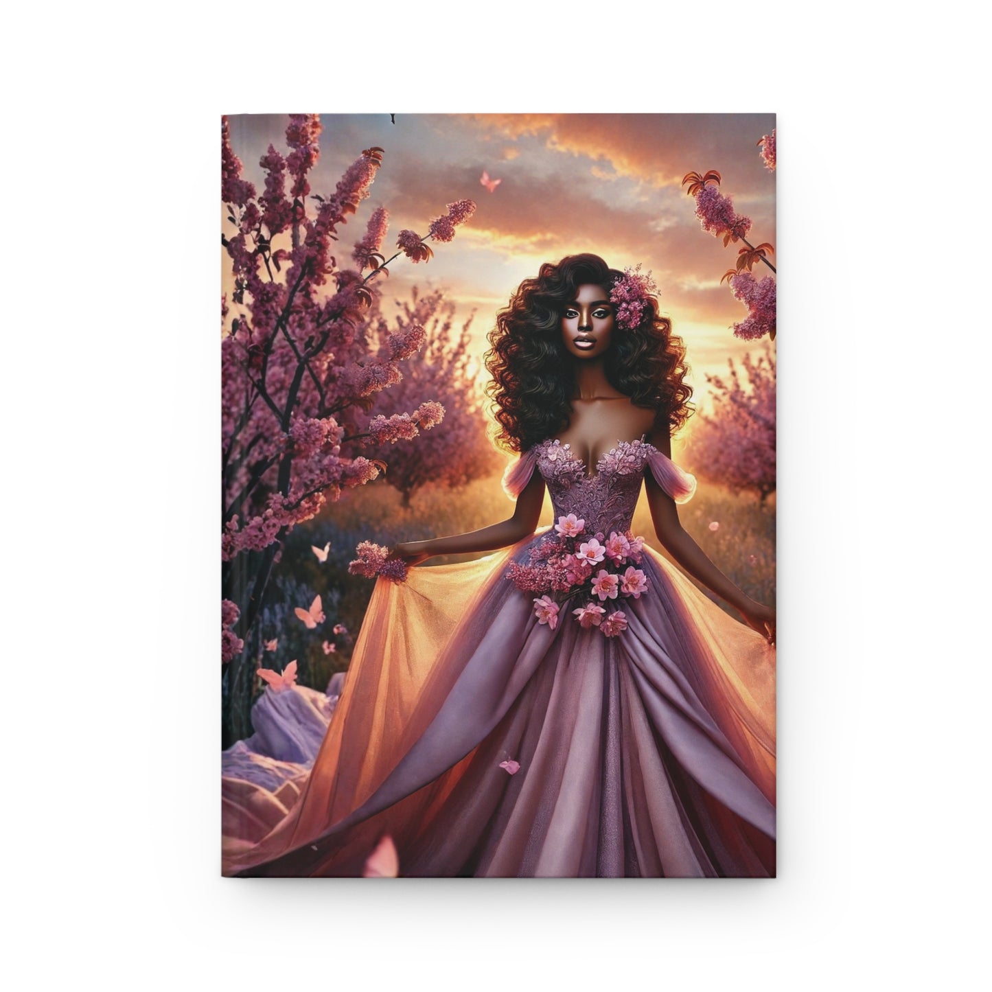 Dream Big cover Journal | Inspirational Floral Princess Hardcover