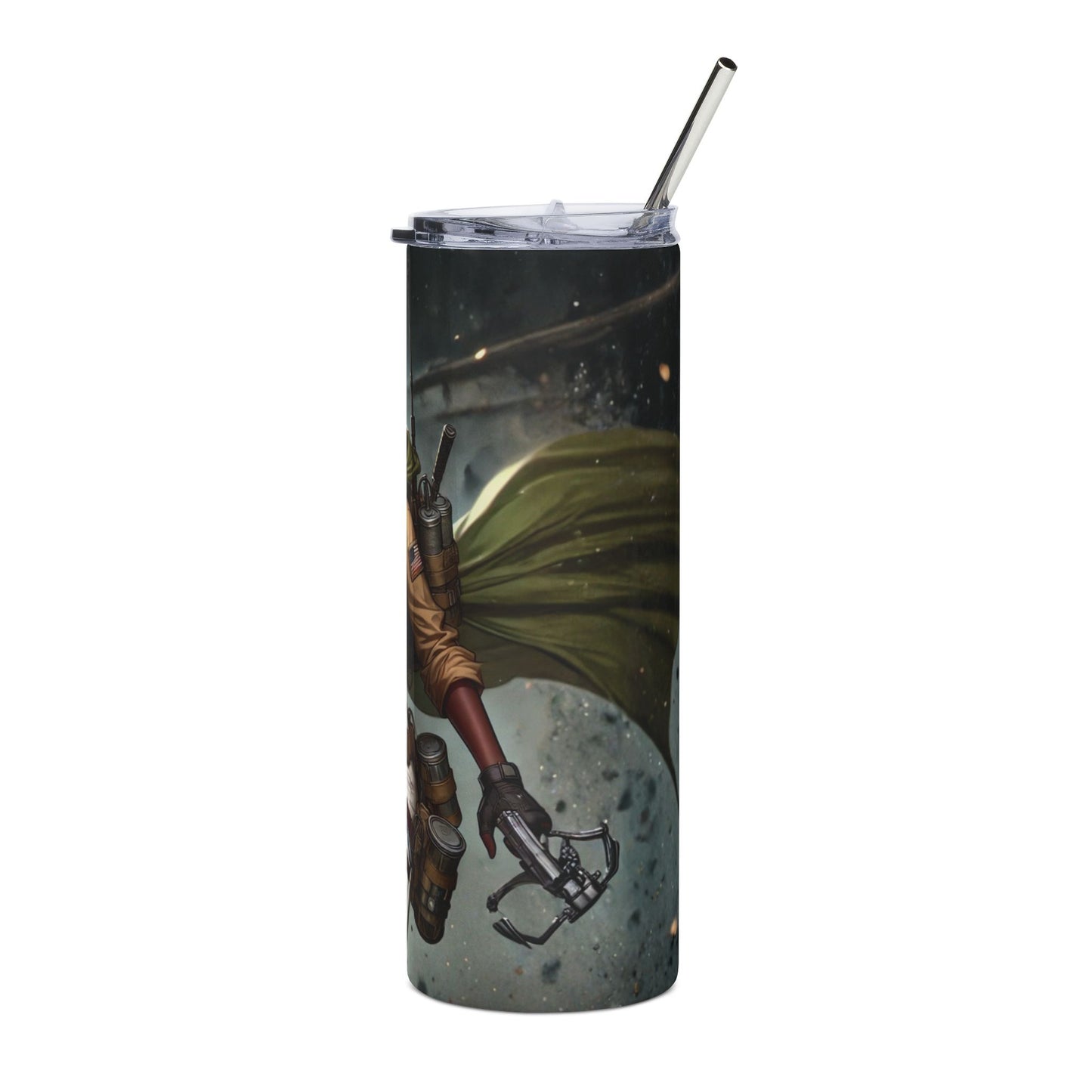 Scout Soldier 20oz Stainless Steel Tumbler – Anime Military Scout with Cape