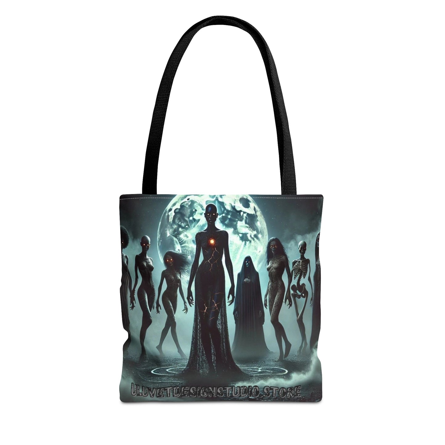 Mystical Alien Tote Bag, Cosmic Art Bag, Gifts for Space Lovers, Unique Shopping Tote, Celestial Design Bag, Science Fiction Accessory