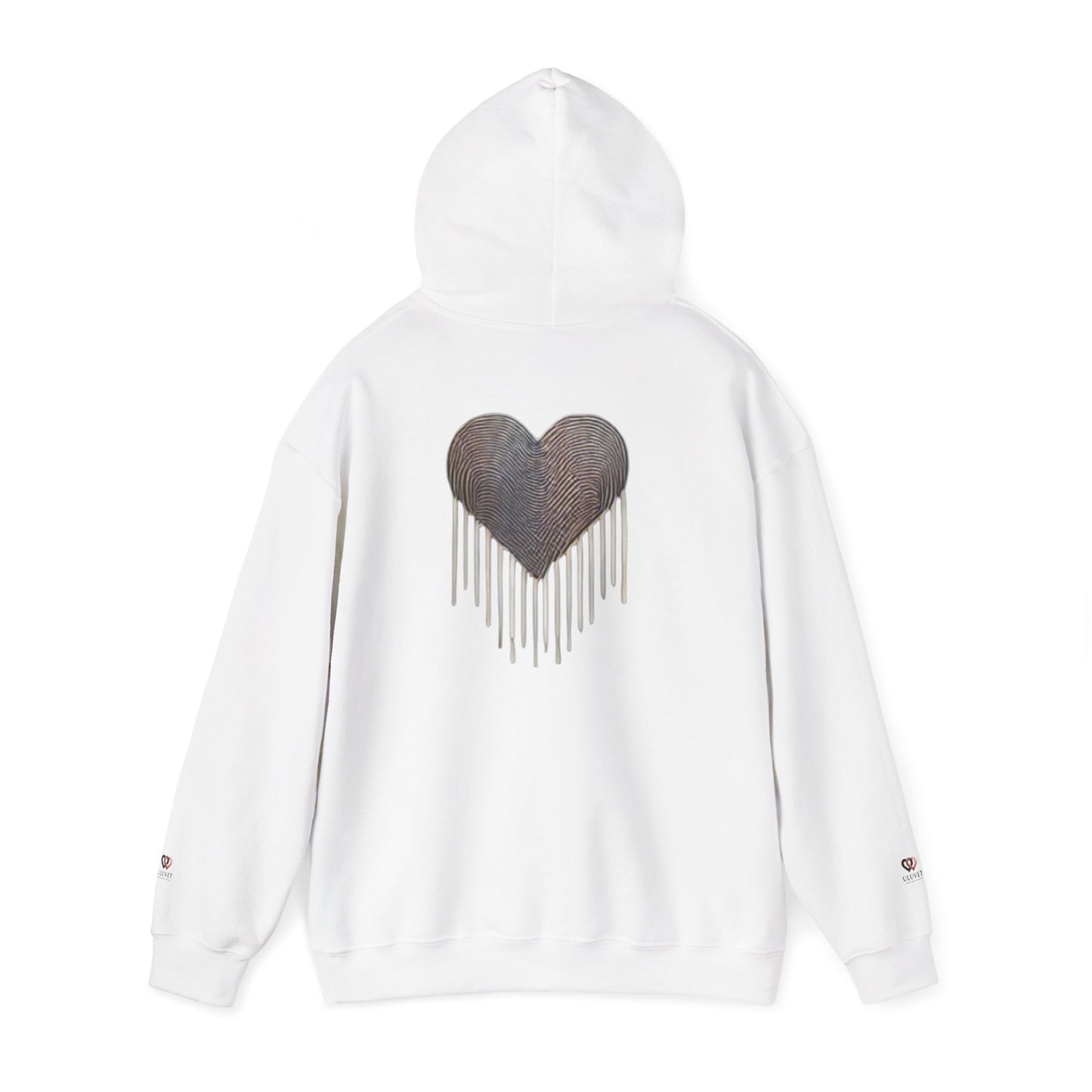 Heart Drip Unisex Hoodie - Cozy Love Sweatshirt, Graphic Hoodie, Winter Fashion, Gift for Her, Valentine's Day Gift