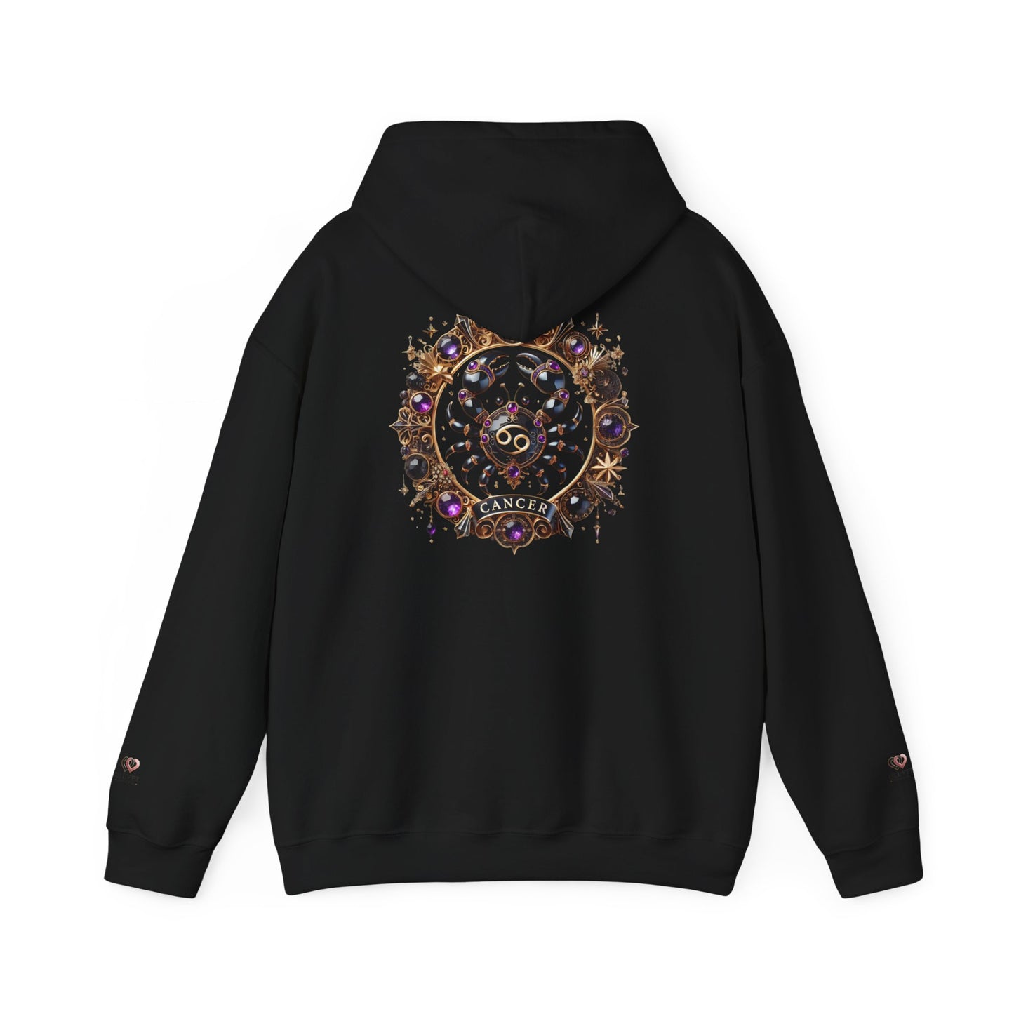 Cosmic Cancer Zodiac Hooded Sweatshirt - Unisex Astrology Apparel, Celestial Gift, Horoscope Hoodie, Astrology, Zodiac Sweatshirt