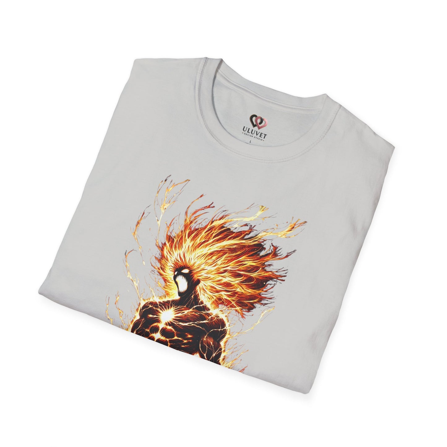 Fire Anime Unisex Softstyle T-Shirt