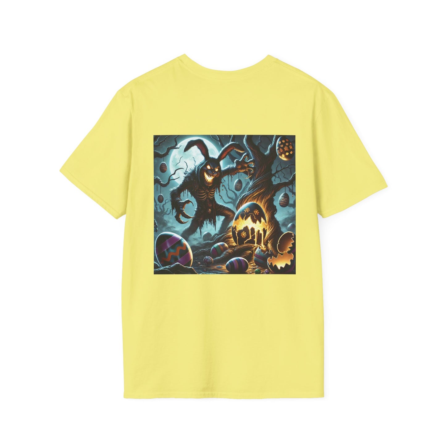 Easter & Halloween Unisex T-Shirt, Cute Bunny Tee, Spooky Rabbit Shirt, Holiday Graphic Top, Festive Wear, Easter Celebration