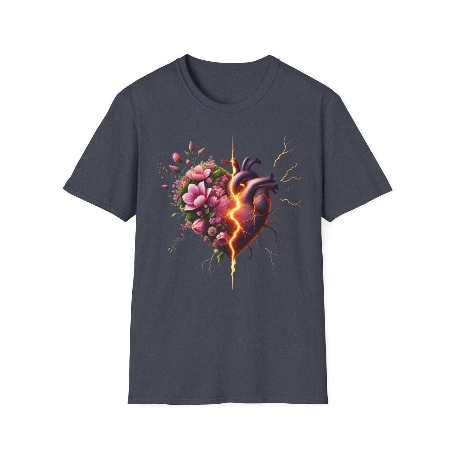 Heartbreak Floral T-Shirt - Perfect for Gifts, Casual Wear, Valentines, or Self-Care