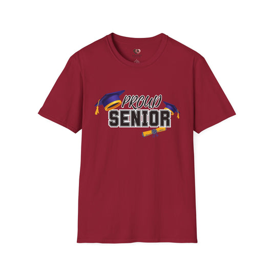 Proud Senior T-Shirt, Graduation Shirt, Unisex Tee for Graduates,, End of School Year Gift, Comfy Student Apparel