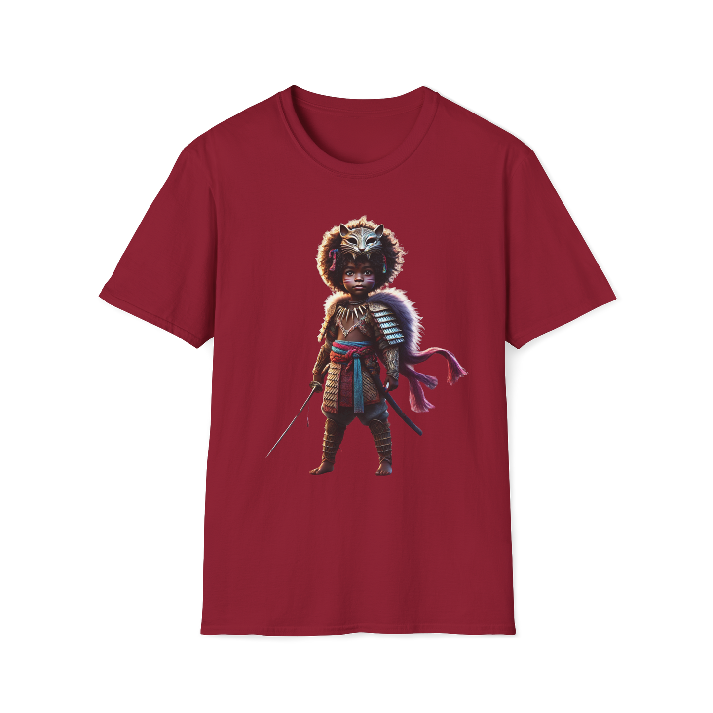 Warrior Spirit Unisex Softstyle T-Shirt - Vibrant Graphic Tee for Adventurers