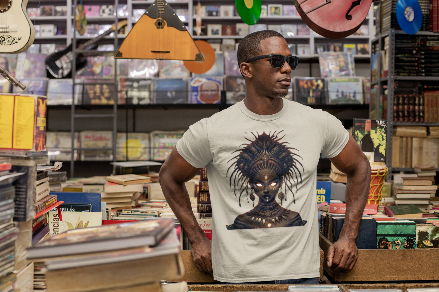Artistic Goddess Unisex Softstyle T-Shirt - Ethereal Design for Everyday Wear