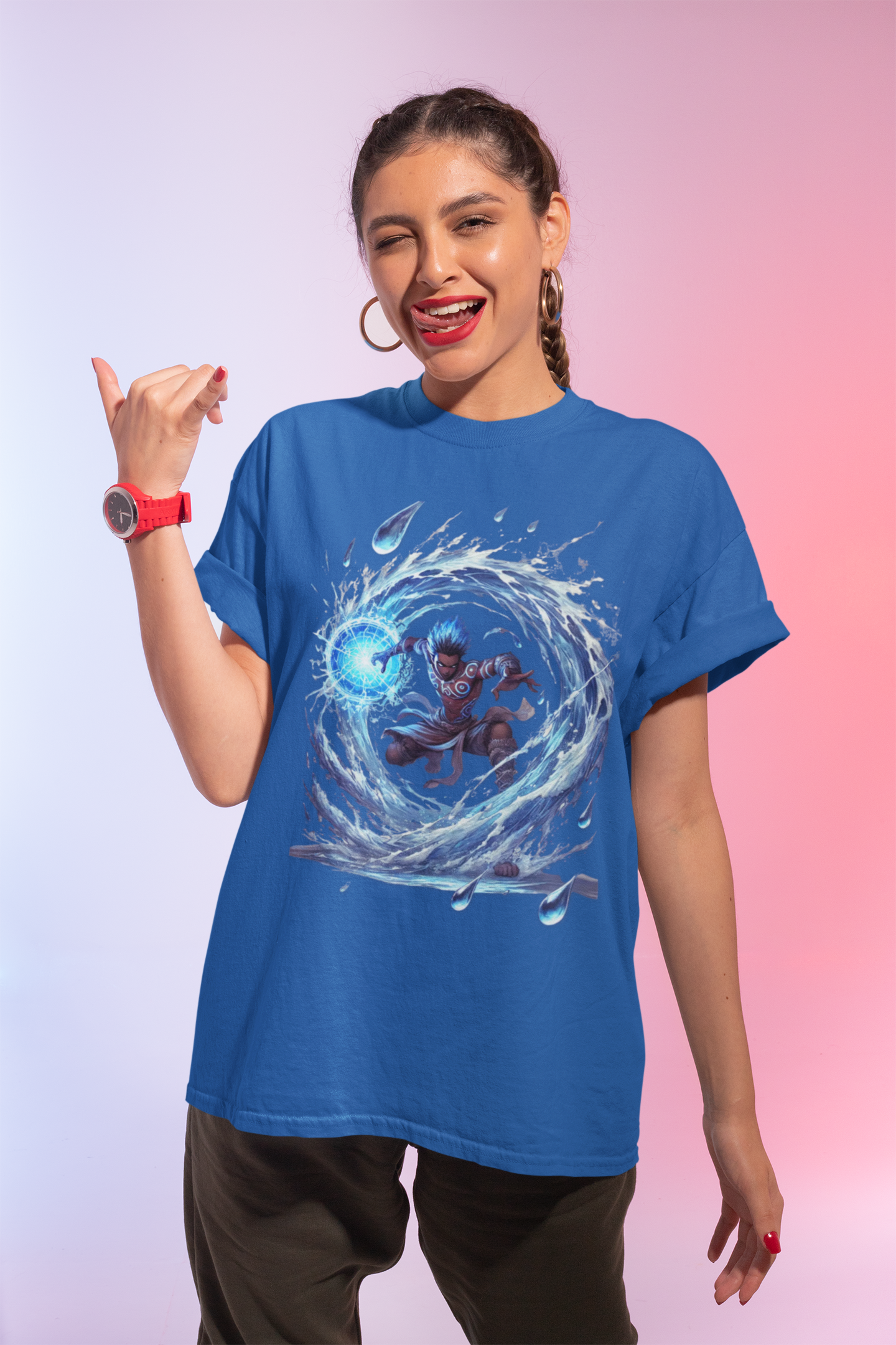 Water Anime Unisex Softstyle T-Shirt