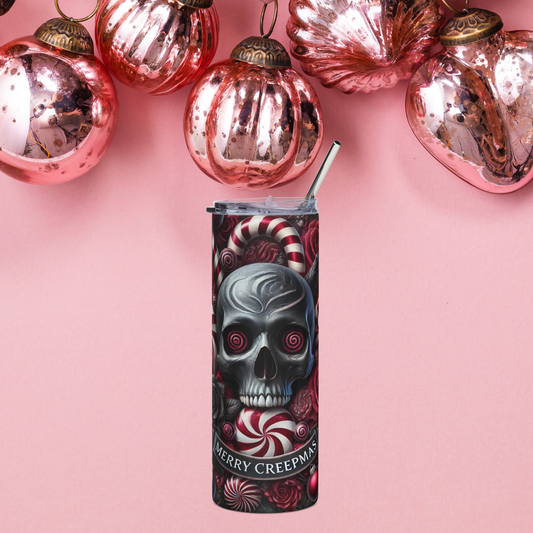 Festive Dog Lovers Stainless Steel Tumbler - 20oz Holiday Drinkware