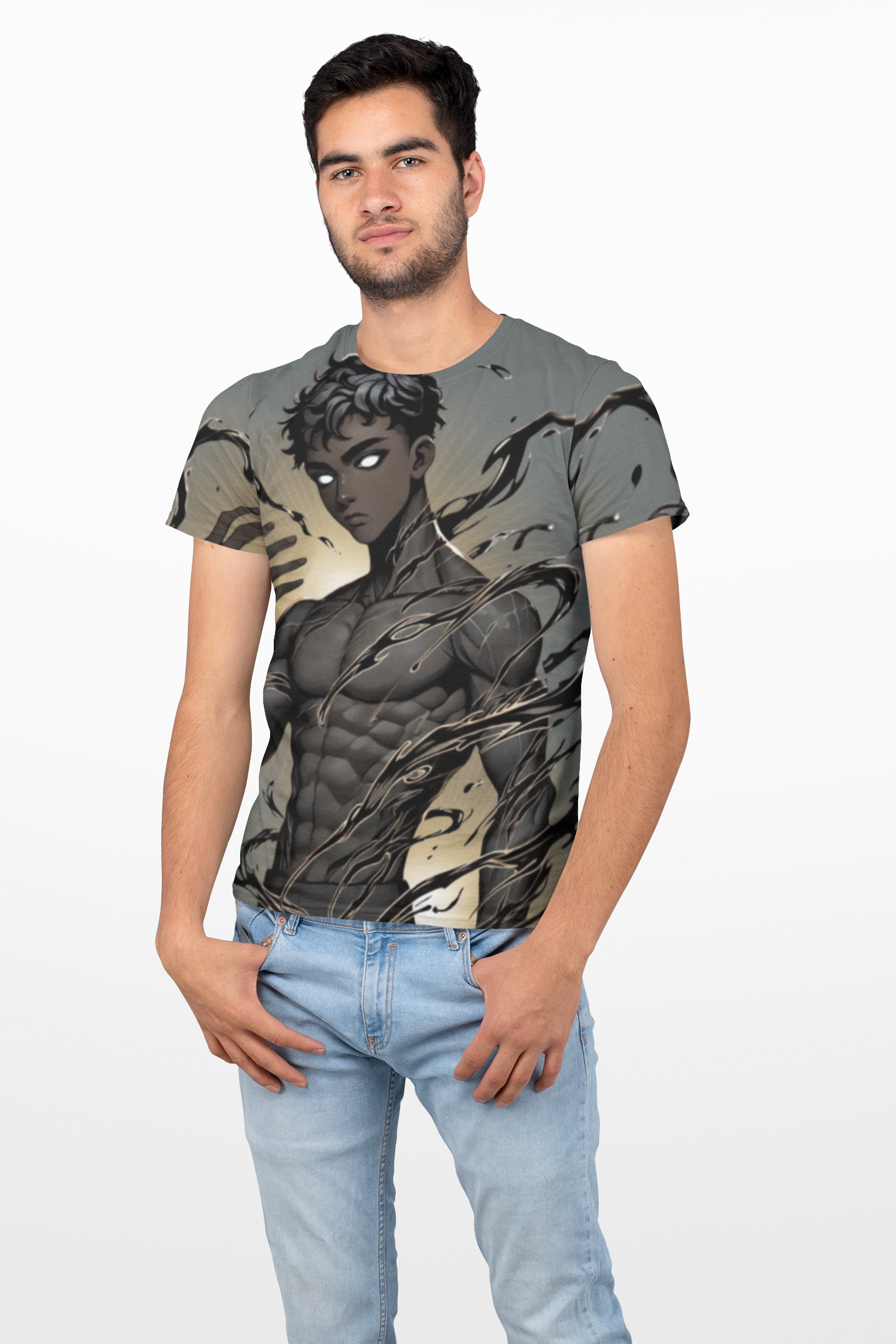 Dark Anime Warrior All-Over Print Tee