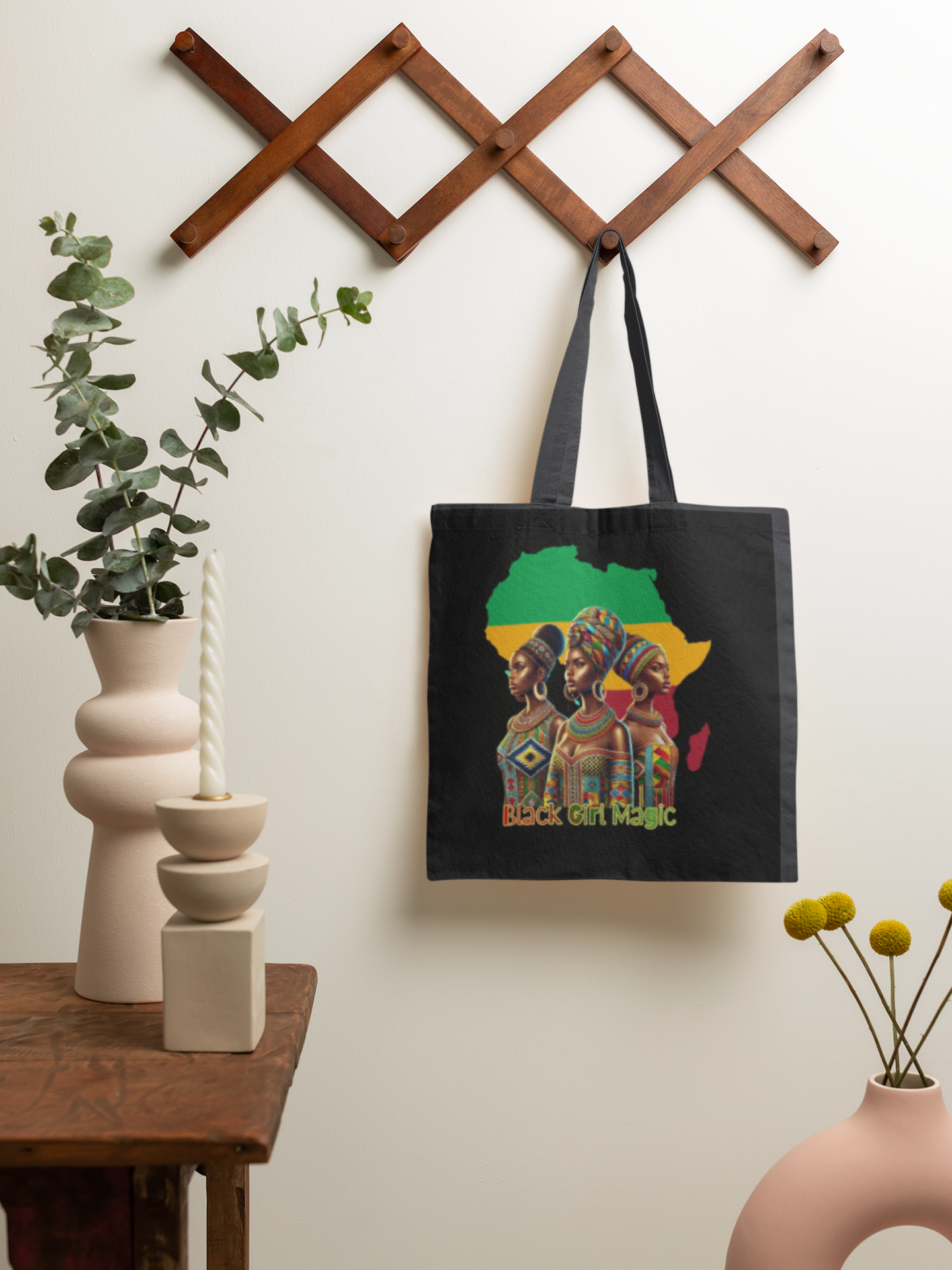 Tote Bag — "Black Girl Magic" African Heritage Portrait Tote