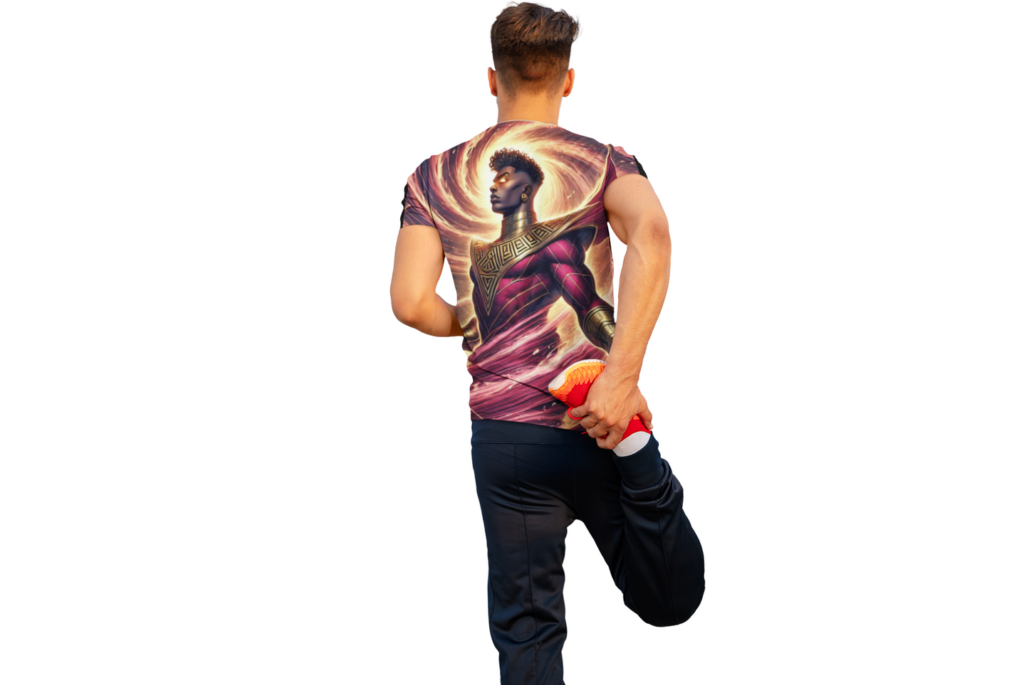Afro-Fantasy Hero All-Over Print Tee