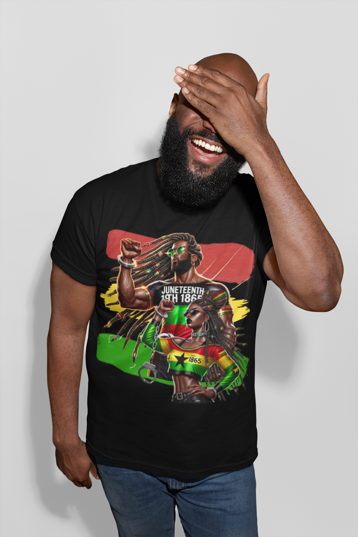 Juneteenth Warrior Graphic T-Shirt – "Juneteenth 1865" Black History Celebration Tee