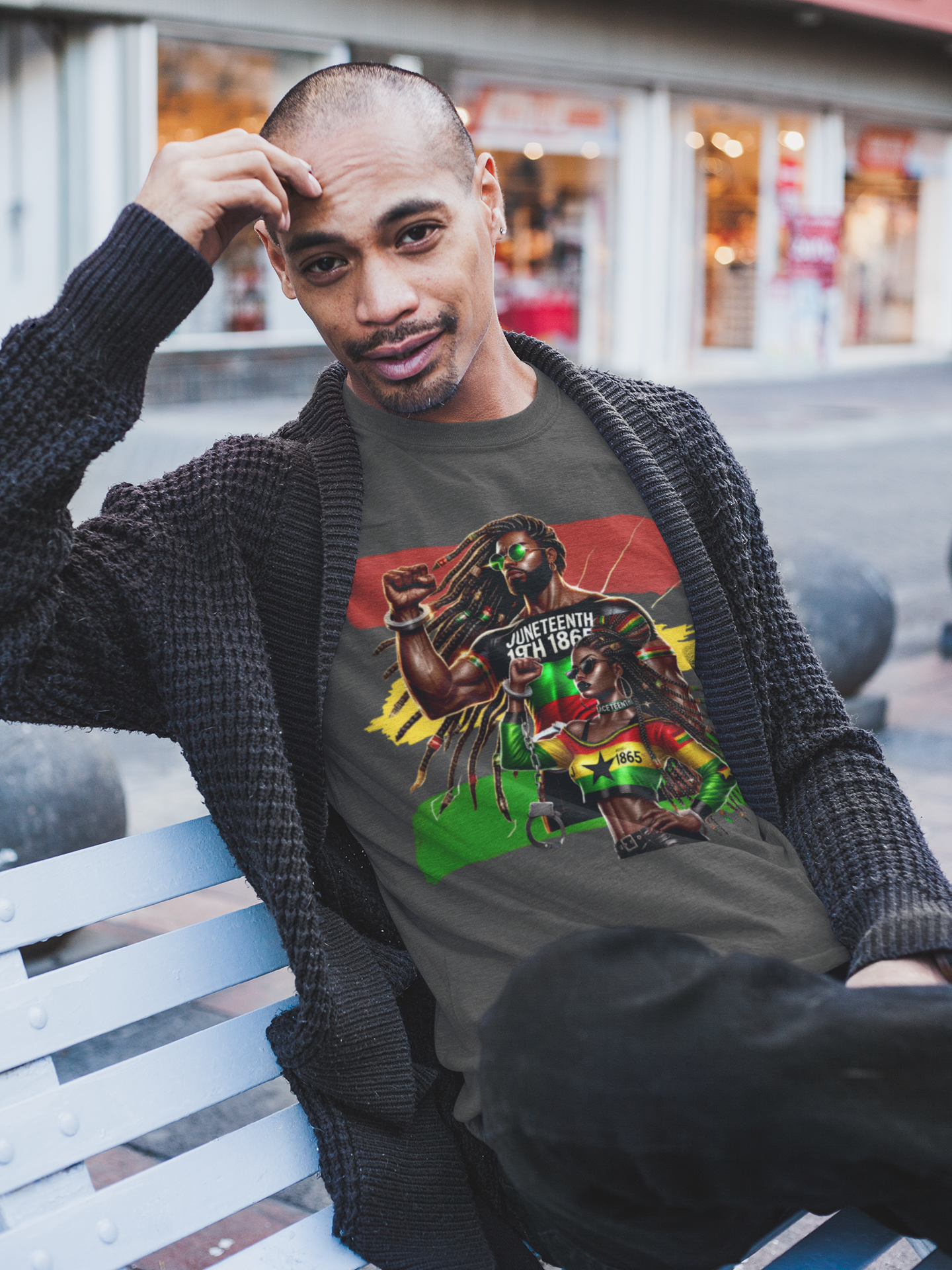 Juneteenth Warrior Graphic T-Shirt – "Juneteenth 1865" Black History Celebration Tee