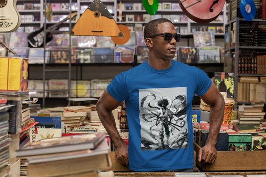 Epic Graphic Tee, Unisex Softstyle T-Shirt with Artistic Design, Perfect for Anime Lovers, Graphic Tee for Gifting, Casual Wear