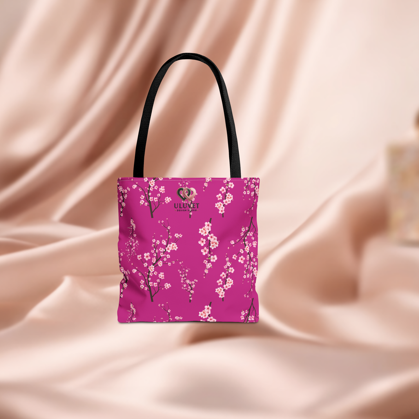 Blooming Cherry Blossom Tote Bag, Floral Shopping Bag, Eco-Friendly Tote, Gift for Her, Spring Accessories