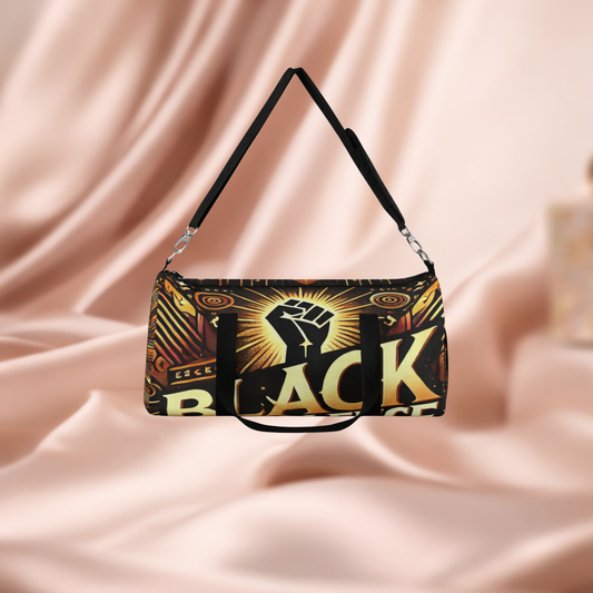 Black Power Fist Duffel Bag . Afrocentric Protest Travel Gear