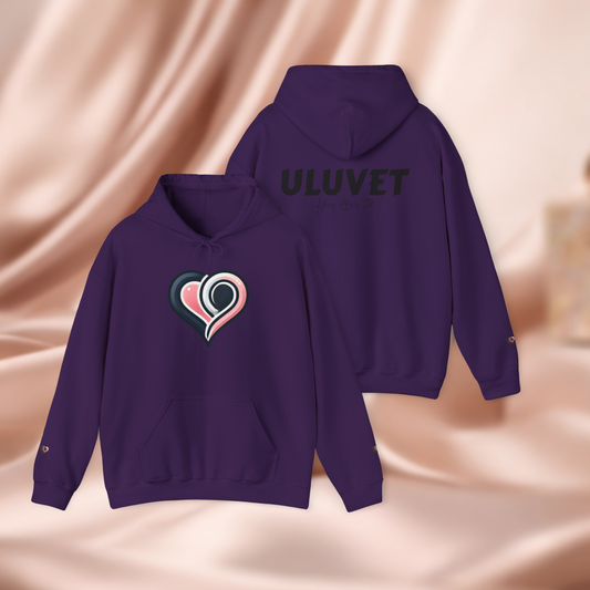 Cozy Heart Design Unisex Hoodie, Perfect for Valentine's Day, Gift for Couples, Love Apparel, Casual Comfort, Everyday Wear