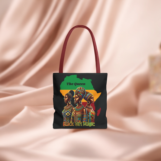 Black Girl Magic African Heritage Portrait Tote