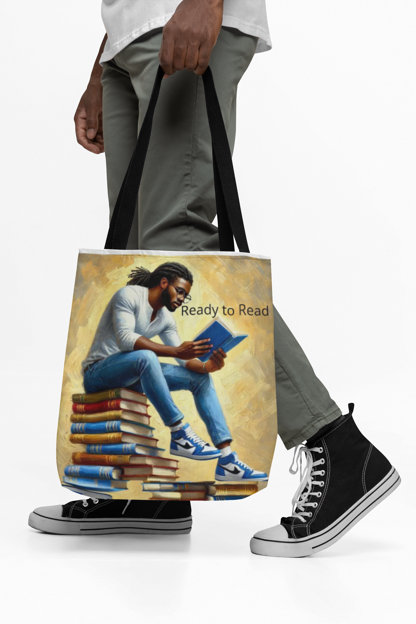 Book Lover Tote Bag. Literary Book Lover Art