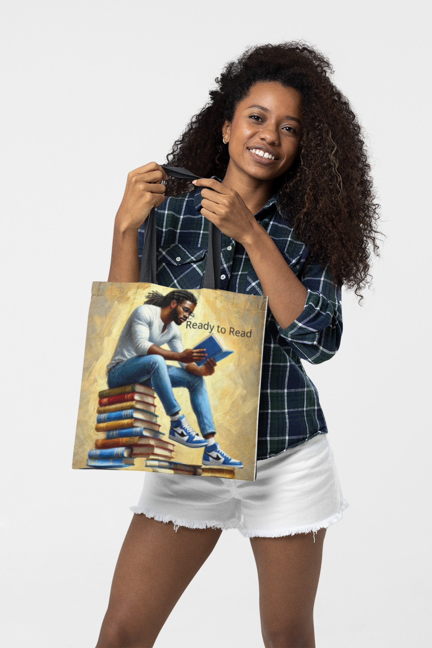 Book Lover Tote Bag. Literary Book Lover Art