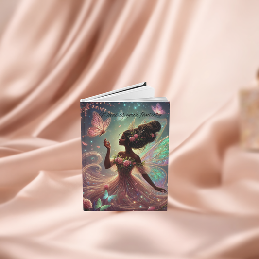 Fantasy-Inspired Hardcover Journal, Dream Journal, Fairy Art Notebook, Gift for Writers, Magical Diary, Self-Discovery Journal