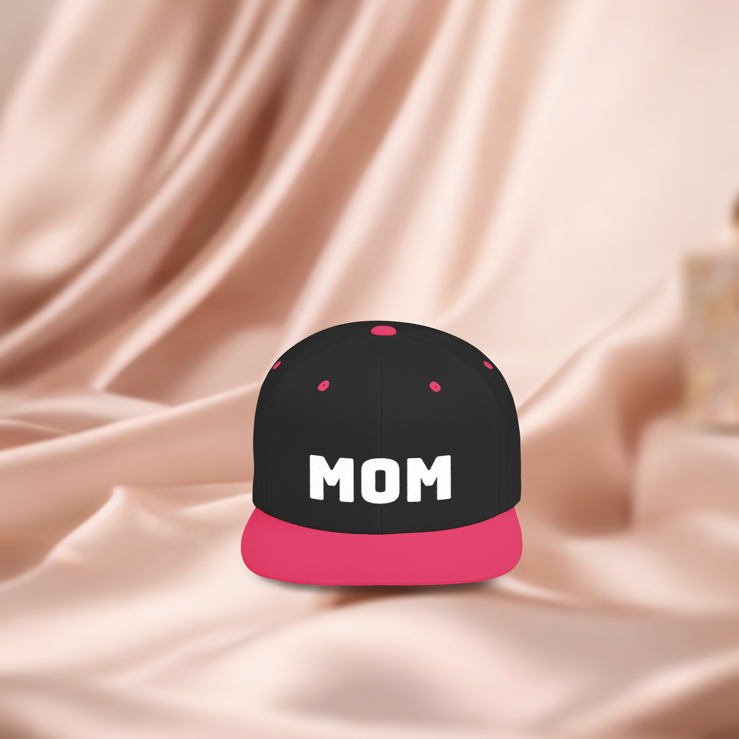 Modern MOM Flat Bill Snapback Hat, Trendy Mom Gift, Stylish Cap for Mothers, Unique Mother's Day Item, Everyday Wear, Fashion Accessory