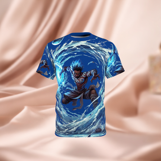 Water Mage All-Over Print Tee — Elemental Sorcerer Graphic Shirt