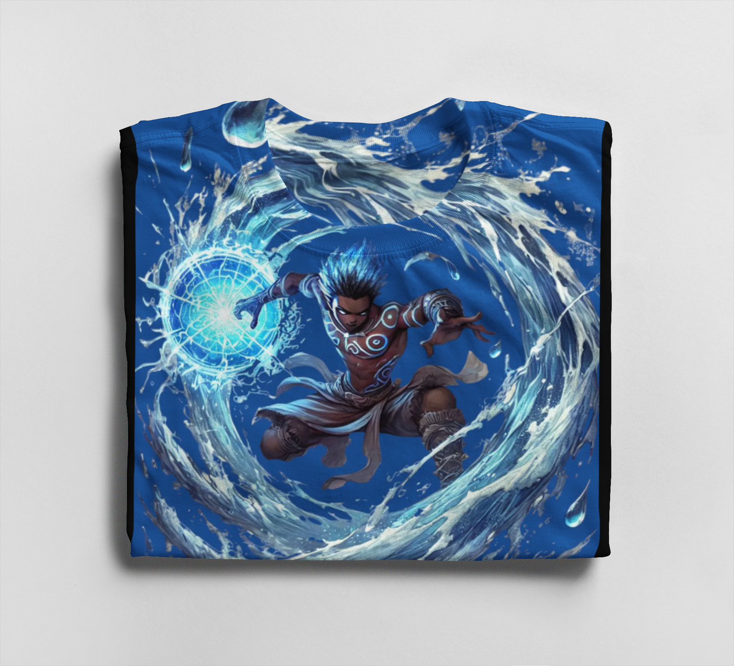 Water Mage All-Over Print Tee — Elemental Sorcerer Graphic Shirt