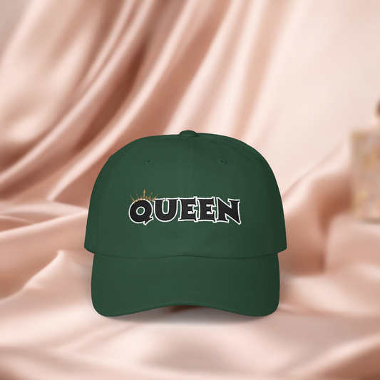 Queen Dad Cap, Stylish Baseball Hat for Trendy Dads, Adjustable Cap, Gift for Father's Day, Unique Fashion Accessory, Casual Everyday Wear