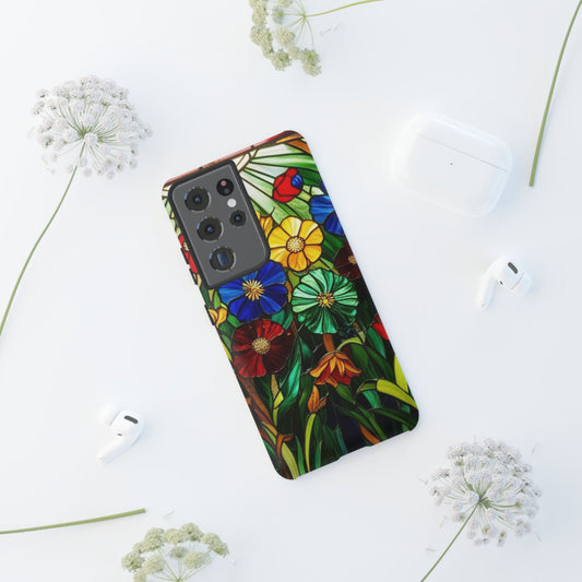 Vibrant Floral Phone Case, Tough Cases for Nature Lovers, Colorful Protection Gift, Botanical Decor, Springtime Accessory