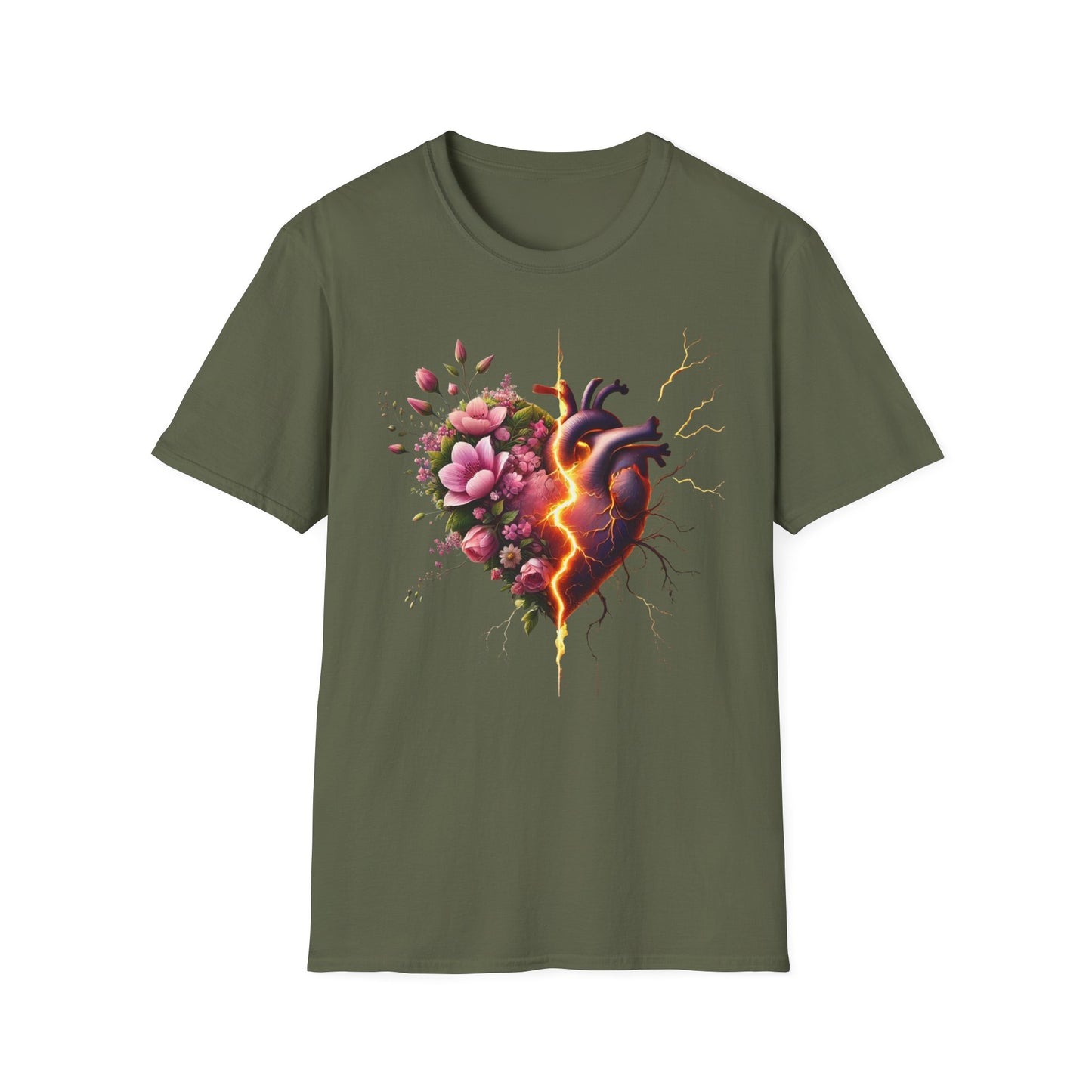 Heartbreak Floral T-Shirt - Perfect for Gifts, Casual Wear, Valentines, or Self-Care