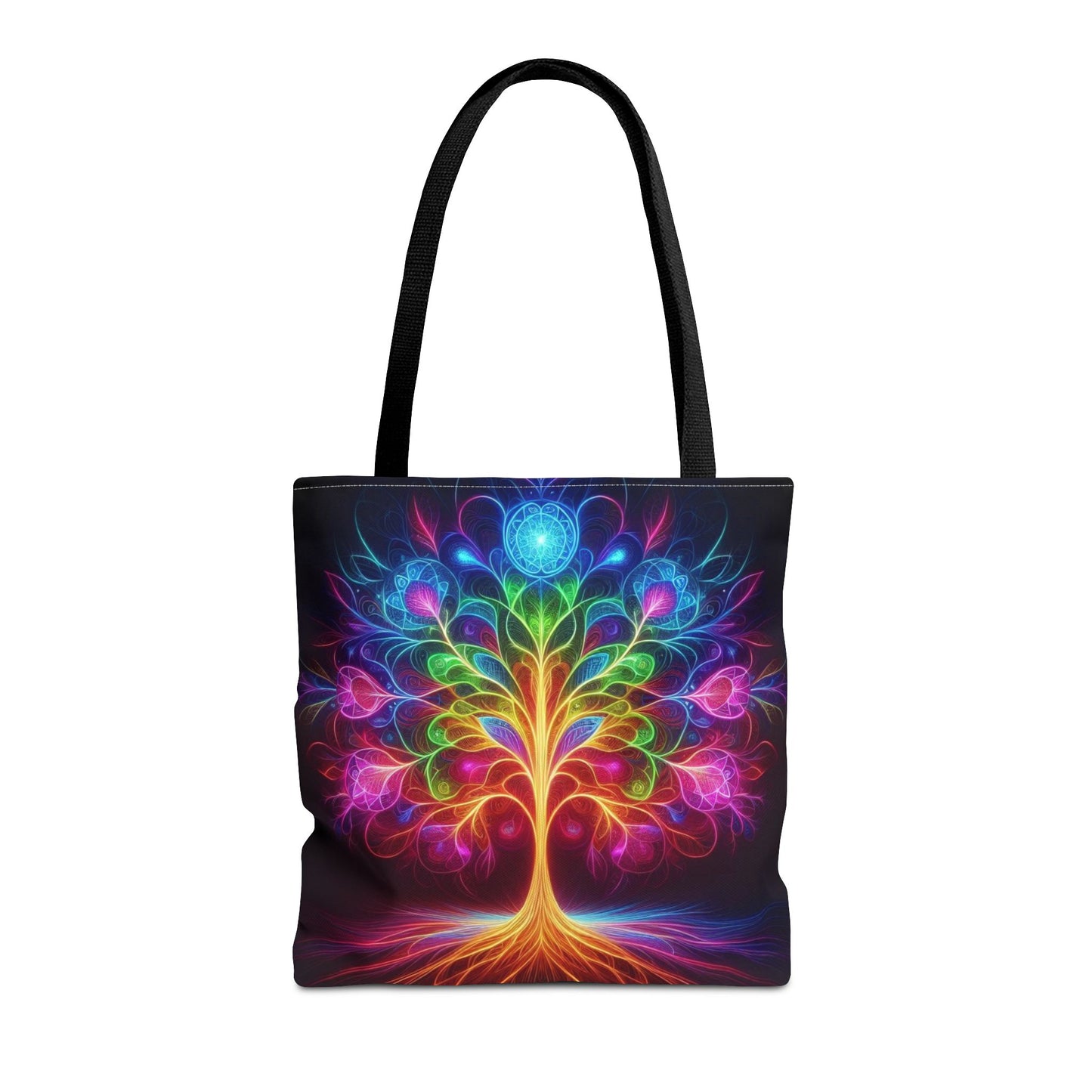 Colorful Tree of Life Tote Bag, Eco-Friendly Shopping Bag, Bohemian Style, Gift for Nature Lovers, Festival Bag