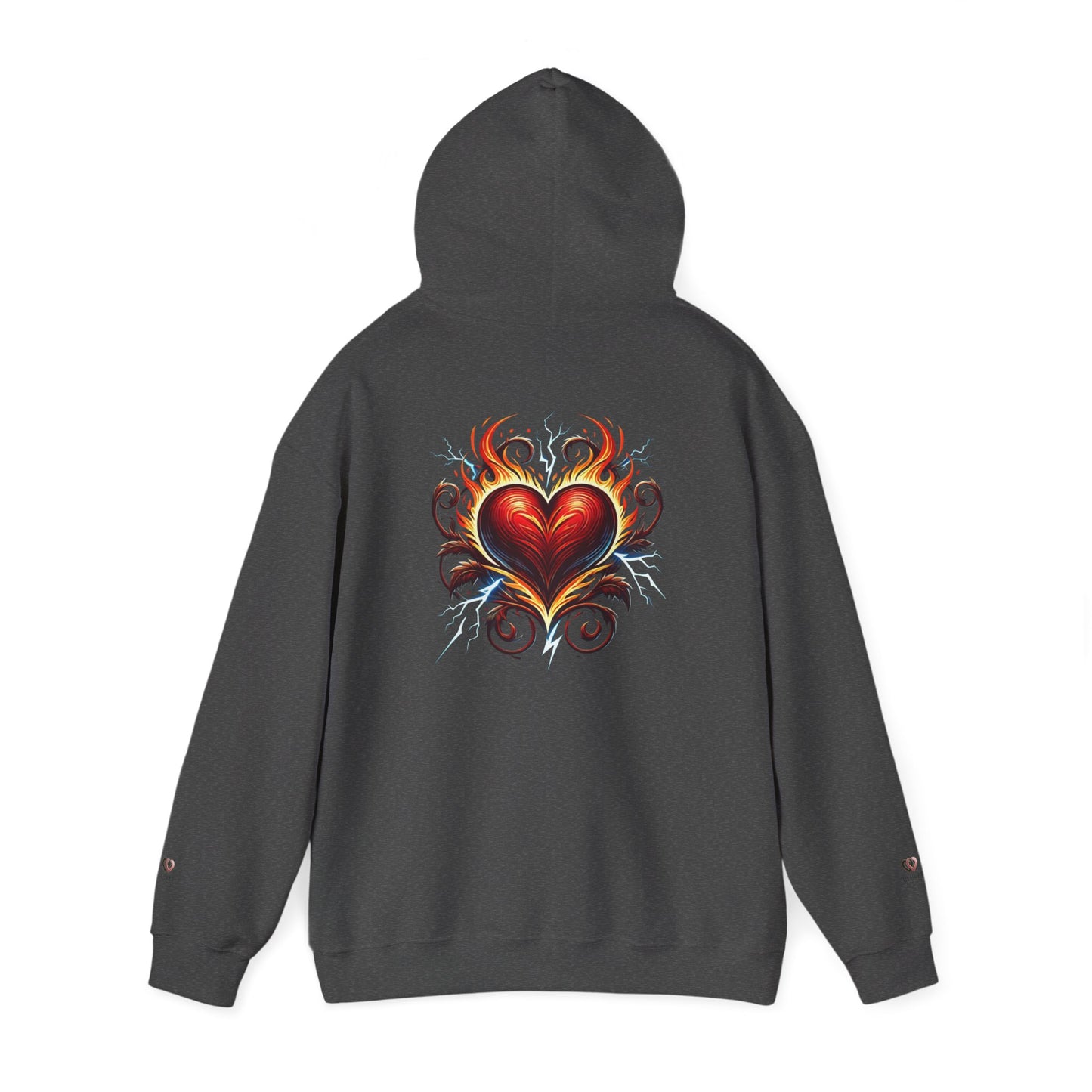 Heart Flame Unisex Hoodie | Cozy Sweatshirt for Love, Valentine's Day Gift, Casual Wear, Trendy Fashion, Gift for Her