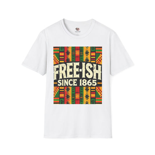 Free-ish Since 1865 Unisex Softstyle T-Shirt, Casual Wear, Black History Month, Gift for Activists, Comfortable Tee