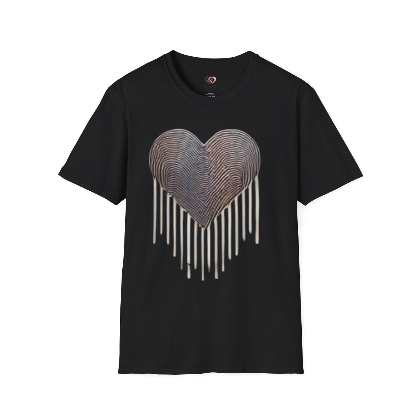 Heartfelt Fingerprint T-Shirt – Perfect for Gift Giving, Casual Wear, Couples, Anniversaries, Loved Ones